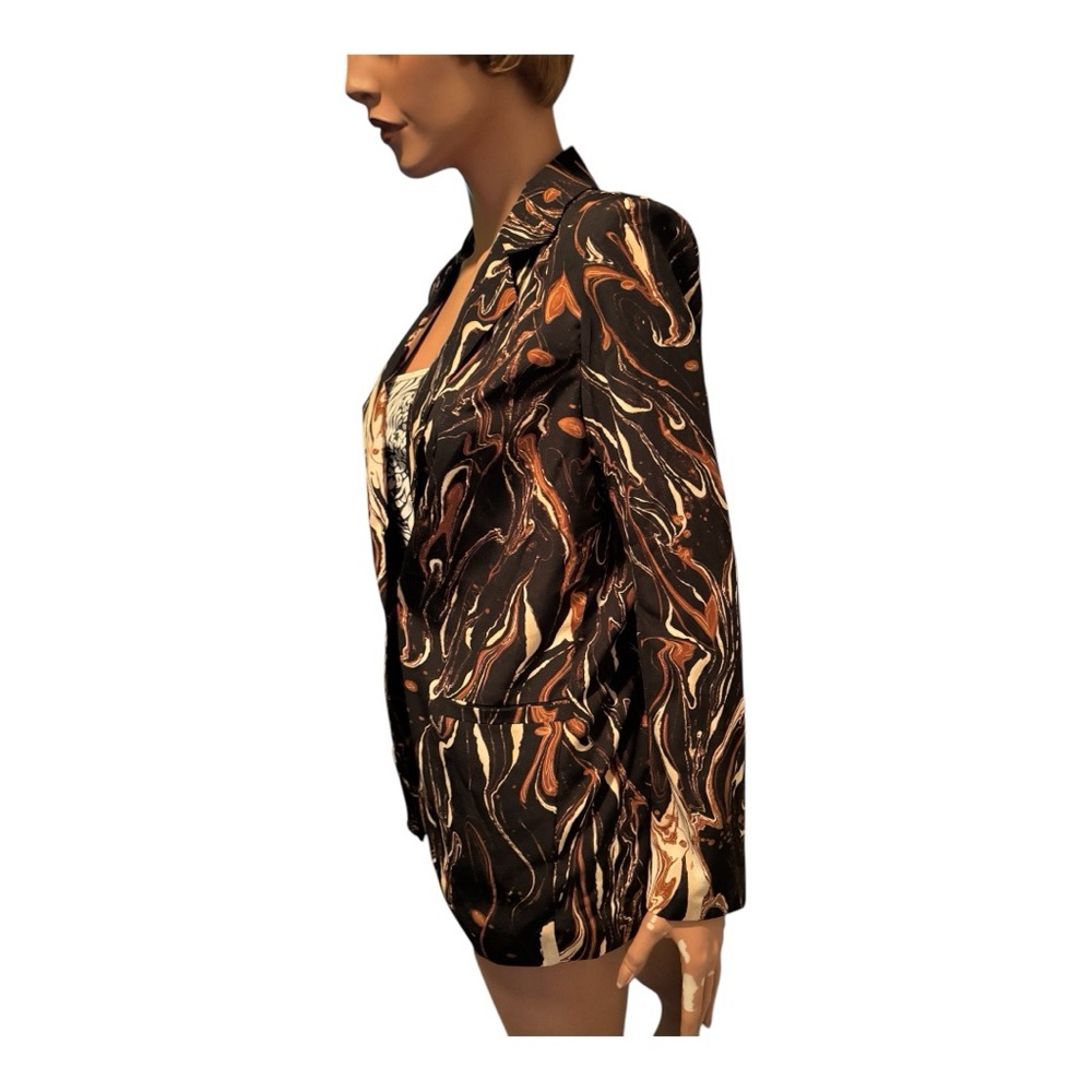 One N More New With Tags black, brown, cream size Small Blazer - Picture 3 of 17